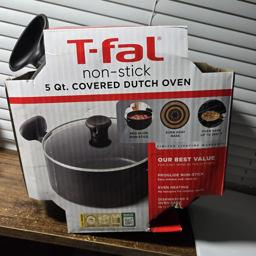 T-fal Non-Stick Black‎ Covered Dutch Oven